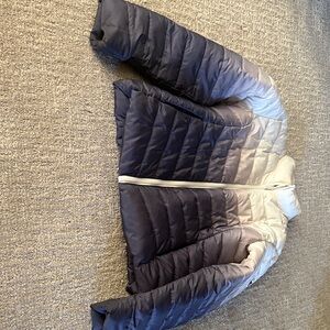 Women’s Ombre Puffer Ski Jacket - Navy to Light Grey